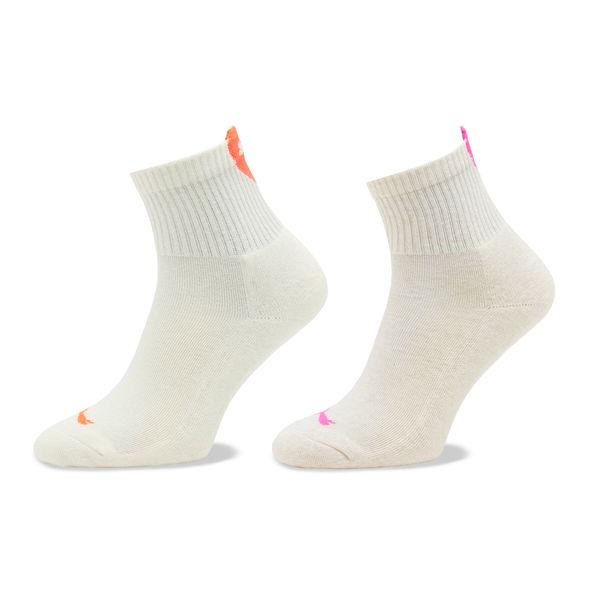 Puma Set 2 parov ženskih nizkih nogavic Puma Women Heart Short Sock 2P 938020 Oatmeal 02