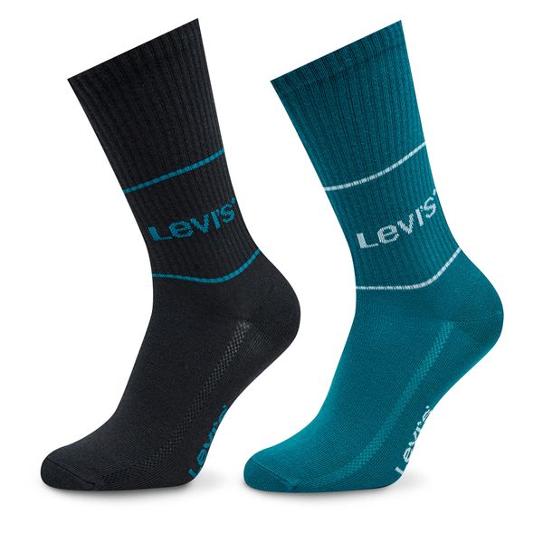 Levi's® Set 2 parov ženskih visokih nogavic Levi's® 701210567 Ocean Depths