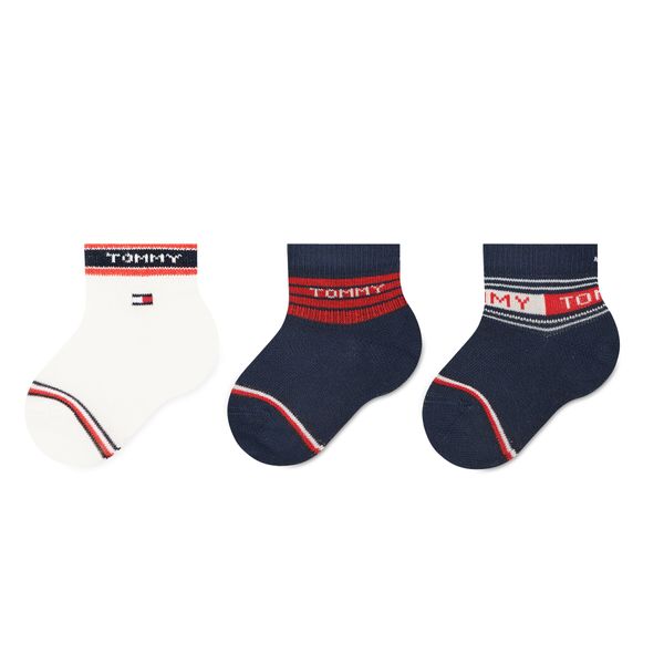 Tommy Hilfiger Set 3 parov otroških visokih nogavic Tommy Hilfiger 701220278 Pisana