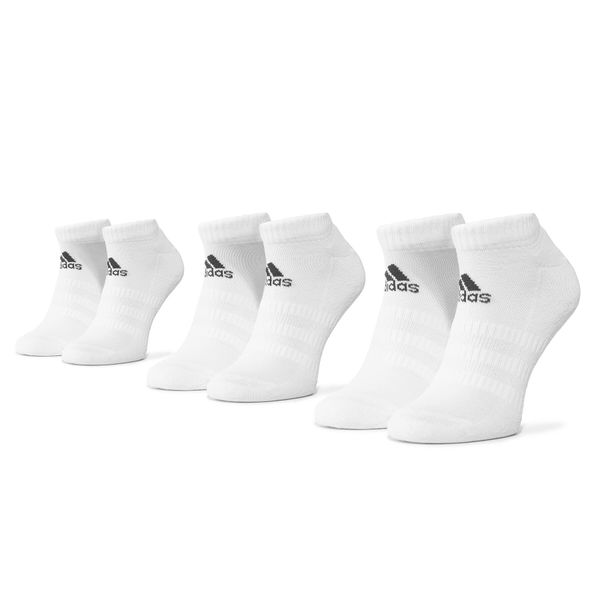 adidas Set 3 parov unisex nizkih nogavic adidas Cush Low 3Pp DZ9384 White/White/White