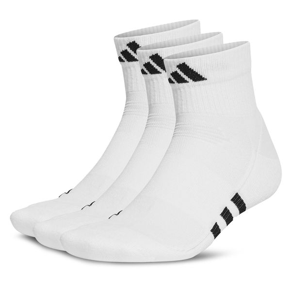 adidas Set 3 parov unisex nizkih nogavic adidas Mid-Cut Socks 3 Pairs HT3450 White/White/White