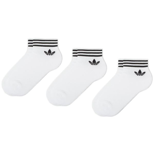 adidas Set 3 parov unisex nizkih nogavic adidas Tref Ank Sck Hc EE1152 Bela