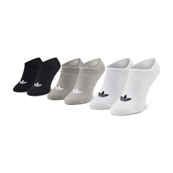 adidas Set 3 parov unisex nizkih nogavic adidas Trefoil Liner FT8524 Bela