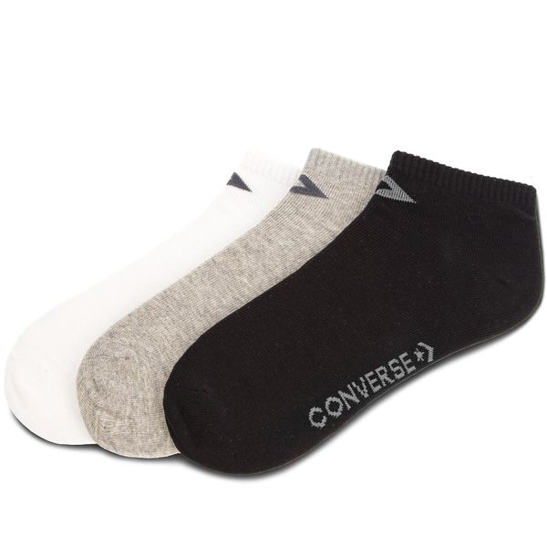 Converse Set 3 parov unisex nizkih nogavic Converse E747A-3020 Bela