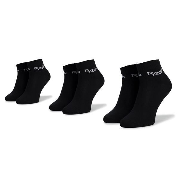 Reebok Set 3 parov unisex nizkih nogavic Reebok Act Core Ankle Sock 3p FL5226 Black