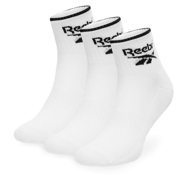 Reebok Set 3 parov unisex visokih nogavic Reebok R0362-SS24 (3-pack) Bela