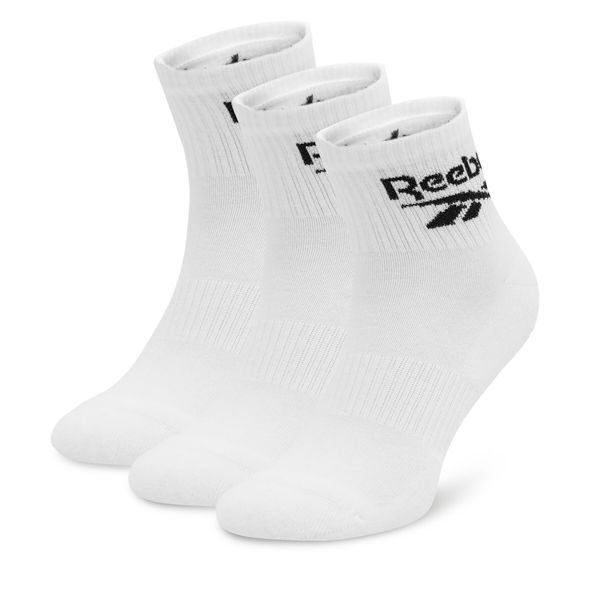 Reebok Set 3 parov unisex visokih nogavic Reebok R0427-SS24 (3-pack) Bela