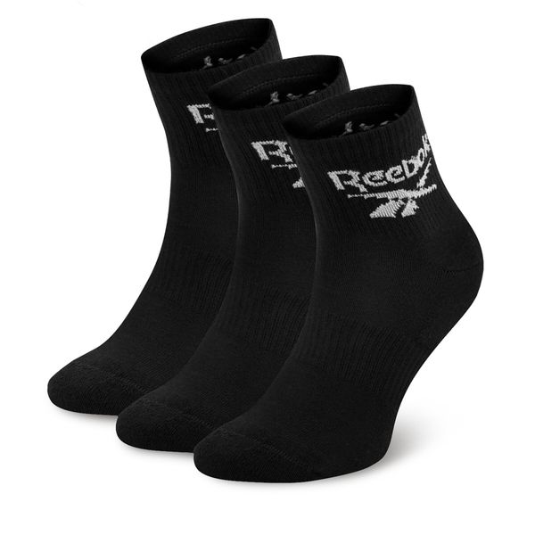 Reebok Set 3 parov unisex visokih nogavic Reebok R0427-SS24 (3-pack) Črna