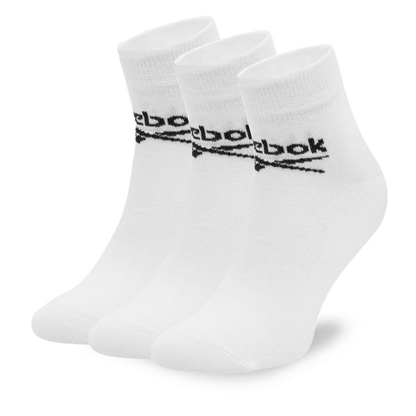 Reebok Set 3 parov unisex visokih nogavic Reebok R0429-SS24 (3-pack) Bela