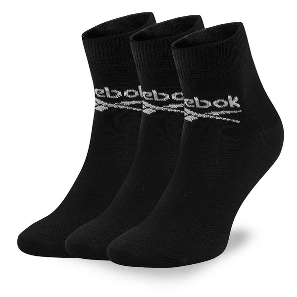 Reebok Set 3 parov unisex visokih nogavic Reebok R0429-SS24 (3-pack) Črna