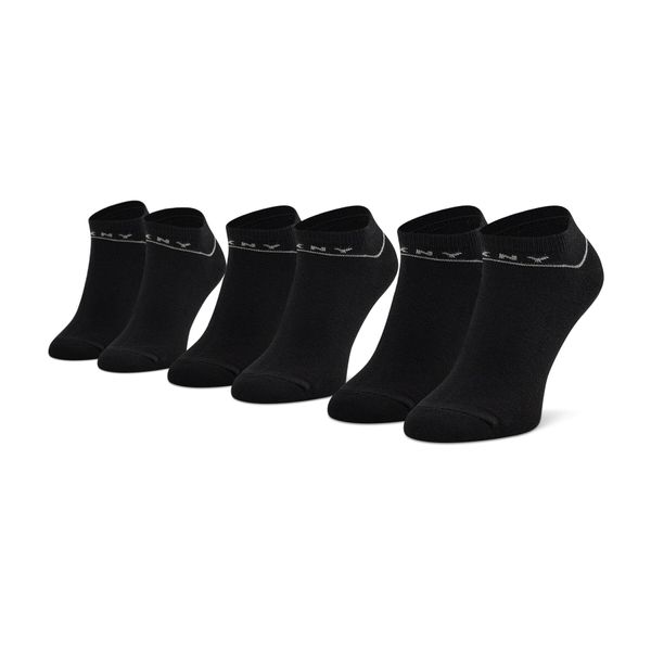DKNY Set 3 parov ženskih nizkih nogavic DKNY Olivia S4_0002T_DKY Black