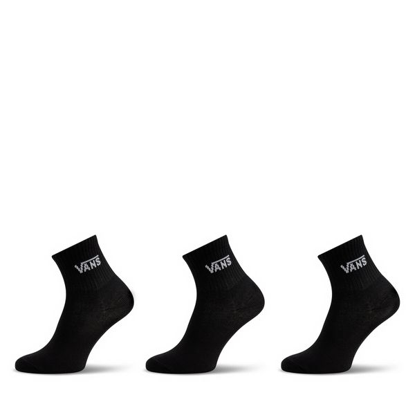Vans Set 3 parov ženskih visokih nogavic Vans Classic Half Crew Sock VN00073EBLK1 Black