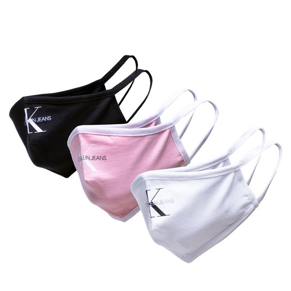 Calvin Klein Jeans Set 3 tekstilnih mask za obraz Calvin Klein Jeans Face Cover 3-Pack K60K608838 Bela