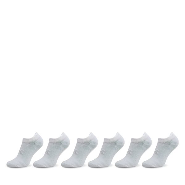 Under Armour Set 6 parov uniseks stopalk Under Armour Ua Essential No Show 6Pk 1382611-100 White/White/Halo Gray