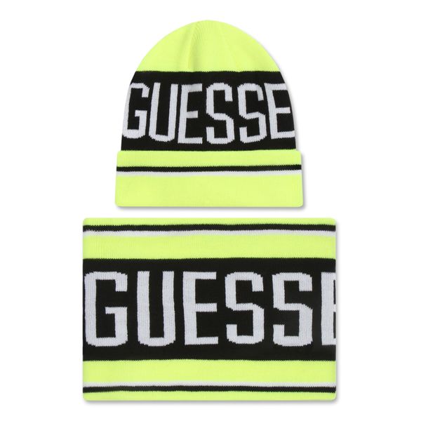 Guess Set šal + kapa Guess L0BZ02 Z2QO0 Rumena