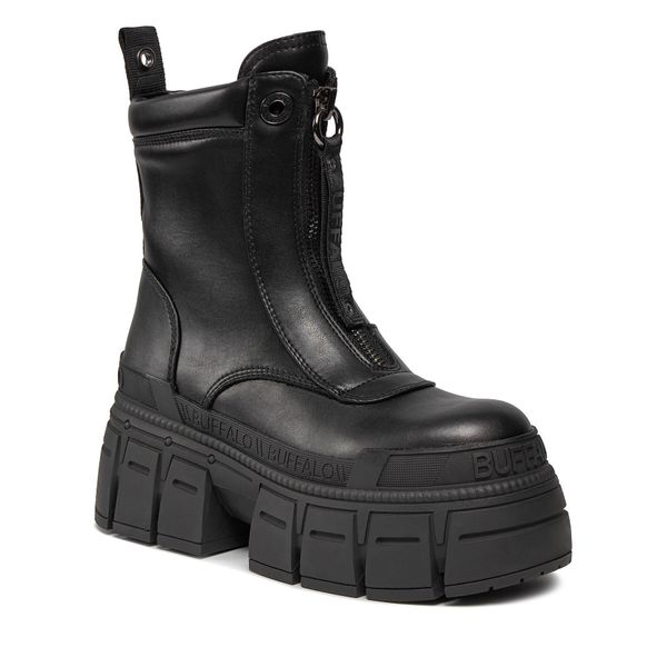 Buffalo Škornji Buffalo Gospher Zip Boot BN1622350 Črna