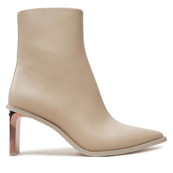 Calvin Klein Škornji Calvin Klein Ankle Boot 70 Lth HW0HW02092 Bež