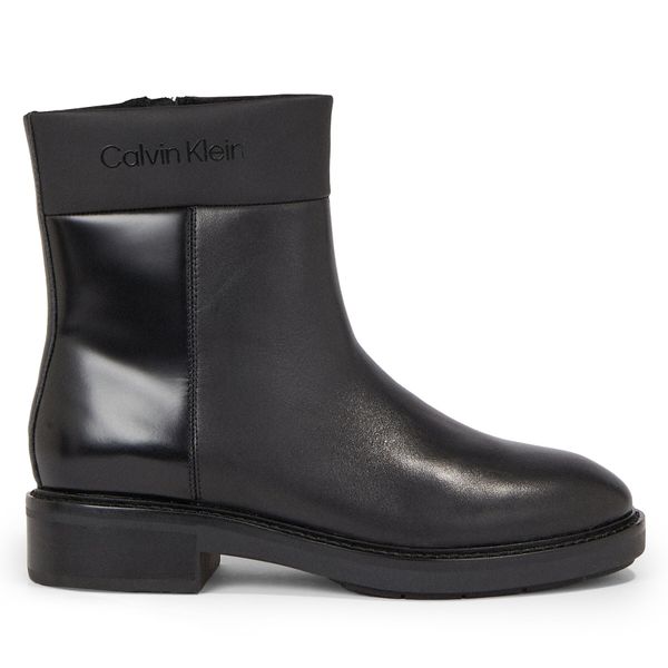 Calvin Klein Škornji Calvin Klein Rubber Sole Ankle Boot Lg Wl HW0HW01700 Črna