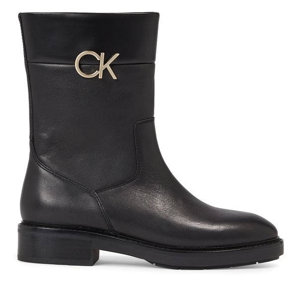 Calvin Klein Škornji Calvin Klein Rubber Sole Ankle Boot W/Hw HW0HW01703 Ck Black BEH
