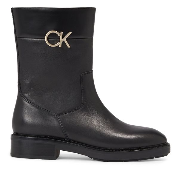 Calvin Klein Škornji Calvin Klein Rubber Sole Ankle Boot W/Hw HW0HW01703 Črna