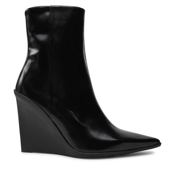 Calvin Klein Škornji Calvin Klein Wedge Ankle Boot 90 HW0HW02256 Črna