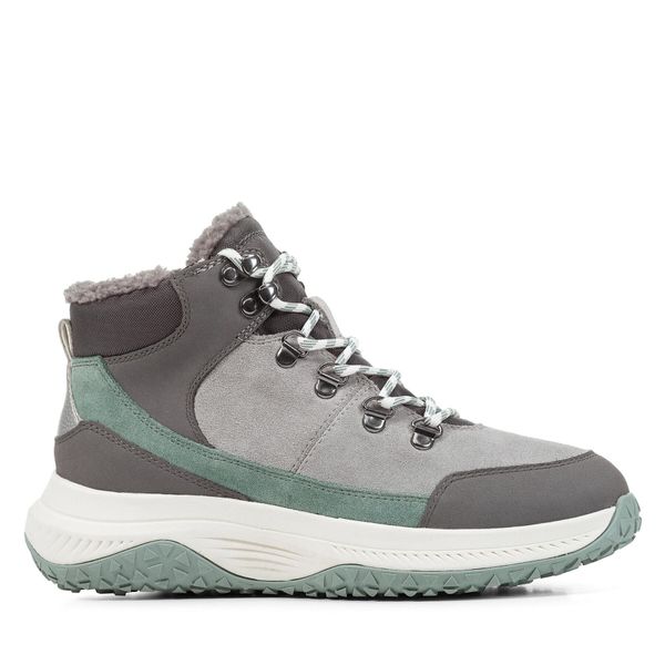 Geox Škornji Geox D Oliviera + Grip D36VNC 02232 C1L9G Lt Grey/Dk Stone