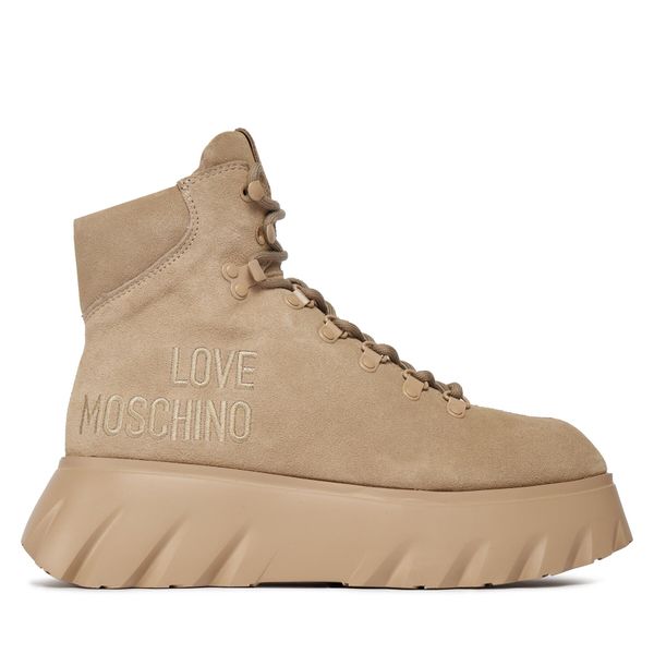 LOVE MOSCHINO Škornji LOVE MOSCHINO JA21116G0HIGL105 Bež