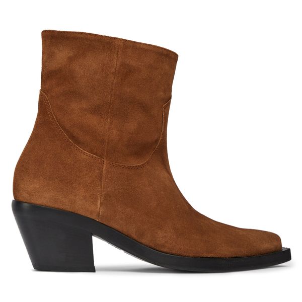 PINKO Škornji Pinko Mozart Texano Al 23-24 BLKS1 102025 A0N8 Rjava