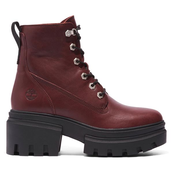 Timberland Škornji Timberland Everleigh Boot 6In Laceup TB0A41U6C601 Burgundy Full Grain