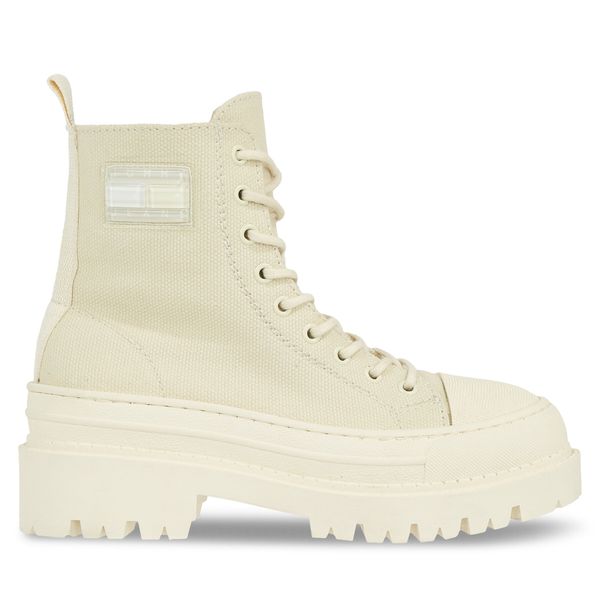 Tommy Hilfiger Škornji Tommy Hilfiger Tjw Foxing Canvas Boot EN0EN02216 Bež