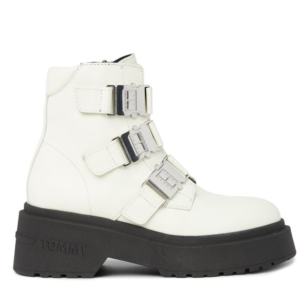 Tommy Jeans Škornji Tommy Jeans Tjw Chunky Boot Hardware EN0EN02443 Écru