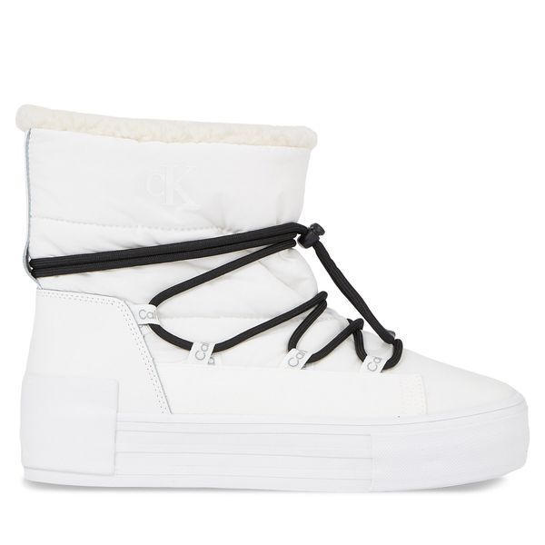 Calvin Klein Jeans Škornji za sneg Calvin Klein Jeans Bold Vulc Flatf Snow Boot Wn YW0YW01181 Bela