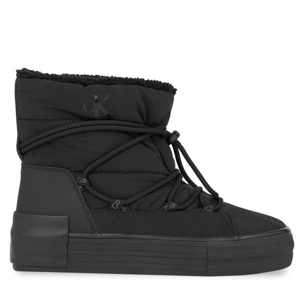 Calvin Klein Jeans Škornji za sneg Calvin Klein Jeans Bold Vulc Flatf Snow Boot Wn YW0YW01181 Črna