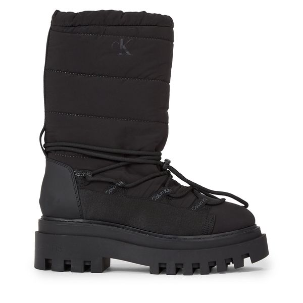 Calvin Klein Jeans Škornji za sneg Calvin Klein Jeans Flatform Snow Boot Nylon Wn YW0YW01146 Črna