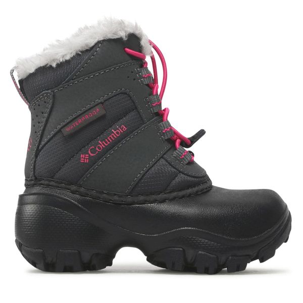 Columbia Škornji za sneg Columbia Childrens Rope Tow III Waterproof BC1323 Dark Grey/Haute Pink 089