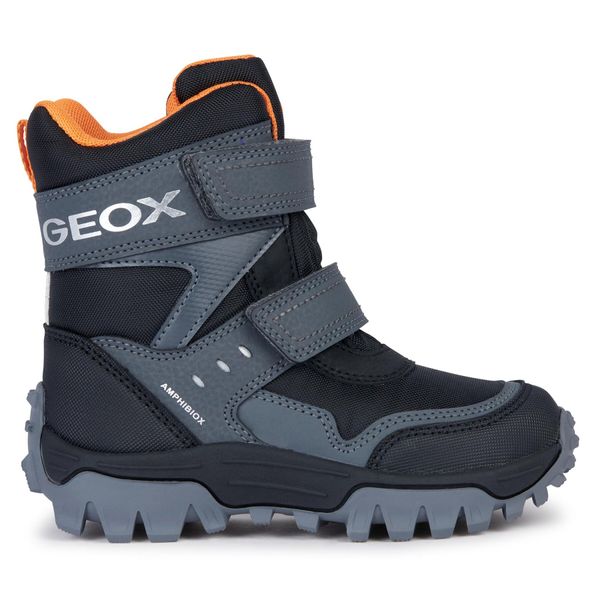 Geox Škornji za sneg Geox J Himalaya Boy B Abx J36FRC 0FUCE C0038 D Black/Orange