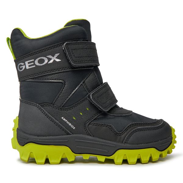 Geox Škornji za sneg Geox J Himalaya Boy B Abx J36FRC 0FUCE C0802 S Black/Lime