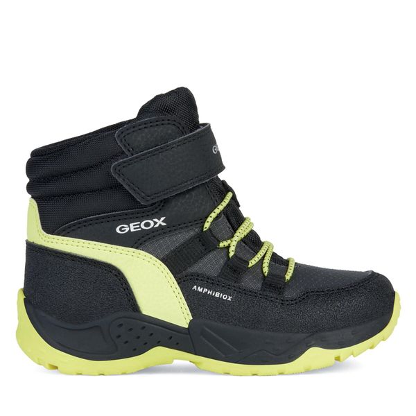 Geox Škornji za sneg Geox J Sentiero Boy B Abx J26FSC 0FUCE C0802 D Black/Lime