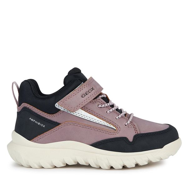 Geox Škornji za sneg Geox J Simbyos Girl B Abx J36LGA 0MEFU C8049 M Dk Rose/Black