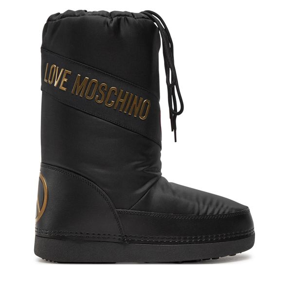 LOVE MOSCHINO Škornji za sneg LOVE MOSCHINO JA24032G1LISY000 Črna