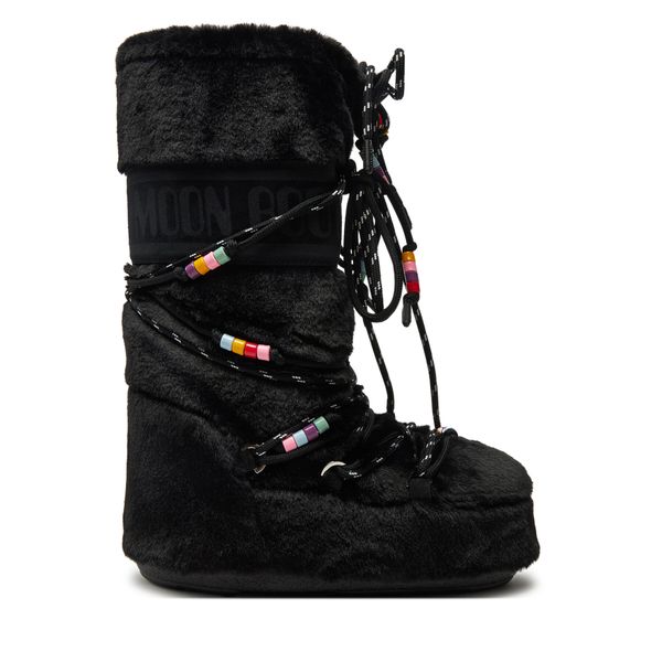 Moon Boot Škornji za sneg Moon Boot Icon Faux Fur BEADS80D1408990 Črna