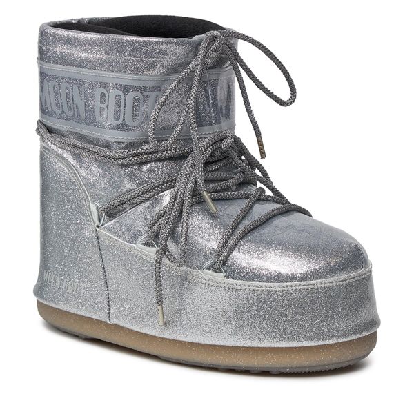 Moon Boot Škornji za sneg Moon Boot Low Glitter 14094400002 Silver 002