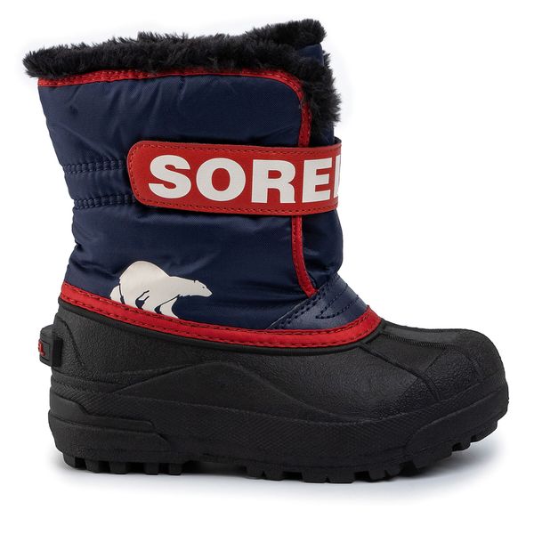 Sorel Škornji za sneg Sorel Childrens Snow Commander NC1960 Mornarsko modra