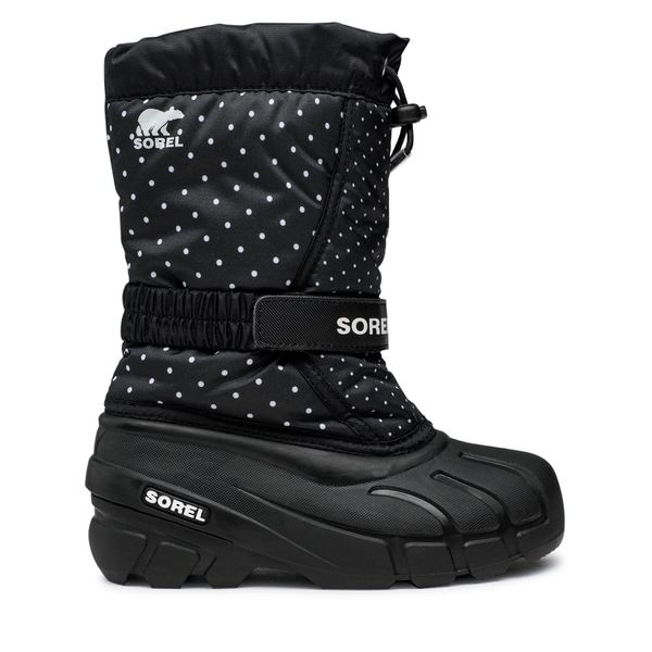 Sorel Škornji za sneg Sorel Youth Flurry Print NY3503-010 Črna