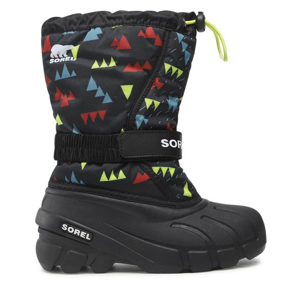 Sorel Škornji za sneg Sorel Youth Flurry Print NY3504 Črna