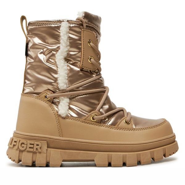 Tommy Hilfiger Škornji za sneg Tommy Hilfiger Fur Boot T3A5-33610-1695 S Bež