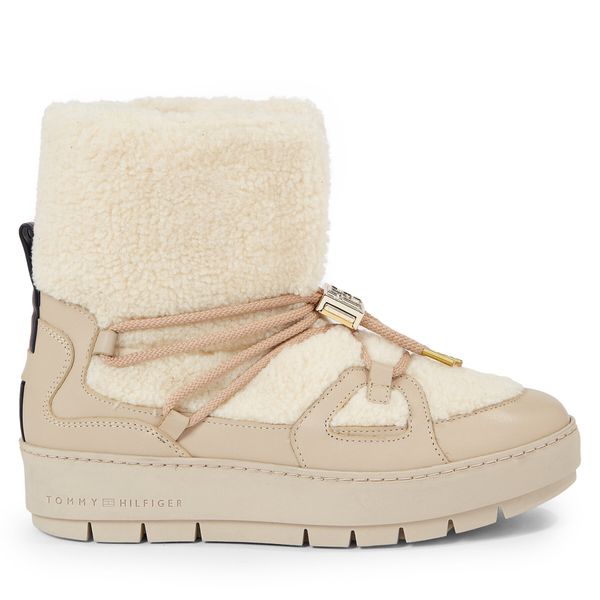 Tommy Hilfiger Škornji za sneg Tommy Hilfiger Tommy Teddy Snowboot FW0FW07505 Merino ABO