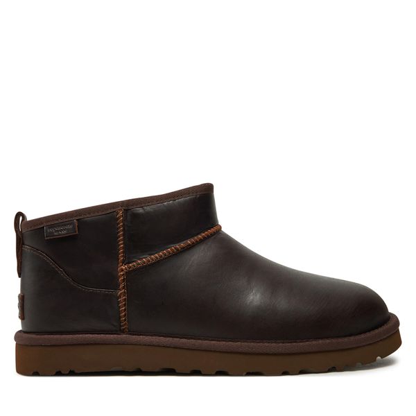 Ugg Škornji za sneg Ugg M Classic Ultra Mini Lthr Regen 1158191 Rjava