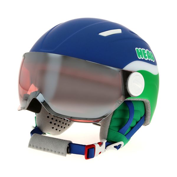 Head Smučarska čelada Head Mojo Visor Blue/Green 328234 Modra