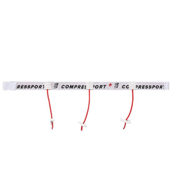 Compressport Športni pas Compressport Race Belt CU00013B Bela